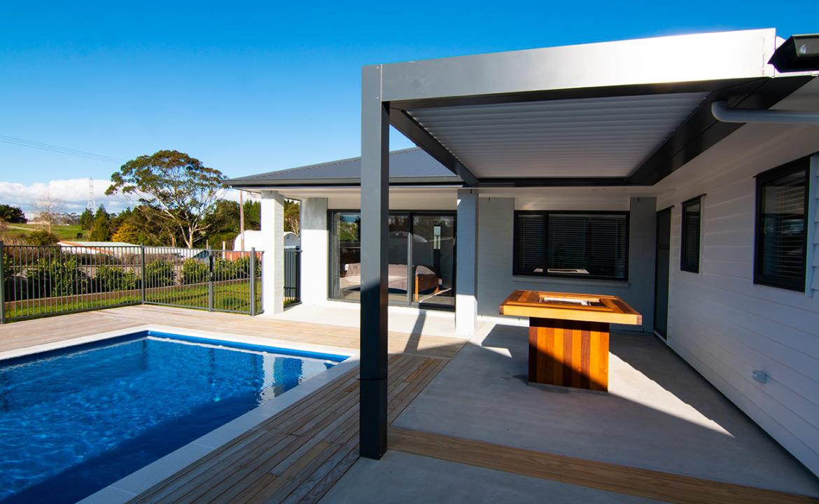 Outdoor Louvre Roof Systems, Pergolas & Gazebos NZ Pacific Powder Coating